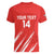 Custom Bahrain Cricket Women V-Neck T-Shirt Go Champions Grunge Style - Wonder Print Shop