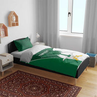 Custom Saudi Arabia Cricket Bedding Set Go Champions Coat Of Arms Style - Wonder Print Shop