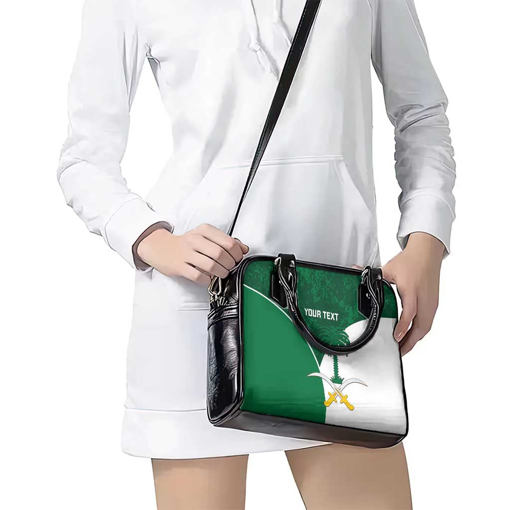Custom Saudi Arabia Cricket Shoulder Handbag Go Champions Coat Of Arms Style