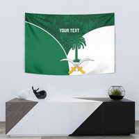 Custom Saudi Arabia Cricket Tapestry Go Champions Coat Of Arms Style - Wonder Print Shop