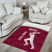 Custom Qatar Cricket Area Rug Go Champions Qataris Flag Style - Wonder Print Shop
