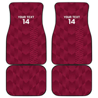 Custom Qatar Cricket Car Mats Go Champions Qataris Flag Style - Wonder Print Shop