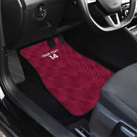 Custom Qatar Cricket Car Mats Go Champions Qataris Flag Style - Wonder Print Shop