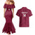 Custom Qatar Cricket Couples Matching Mermaid Dress and Hawaiian Shirt Go Champions Qataris Flag Style - Wonder Print Shop
