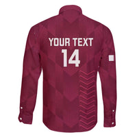 Custom Qatar Cricket Family Matching Off The Shoulder Long Sleeve Dress and Hawaiian Shirt Go Champions Qataris Flag Style - Wonder Print Shop