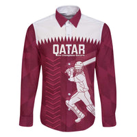 Custom Qatar Cricket Family Matching Tank Maxi Dress and Hawaiian Shirt Go Champions Qataris Flag Style - Wonder Print Shop