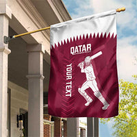 Custom Qatar Cricket Garden Flag Go Champions Qataris Flag Style - Wonder Print Shop