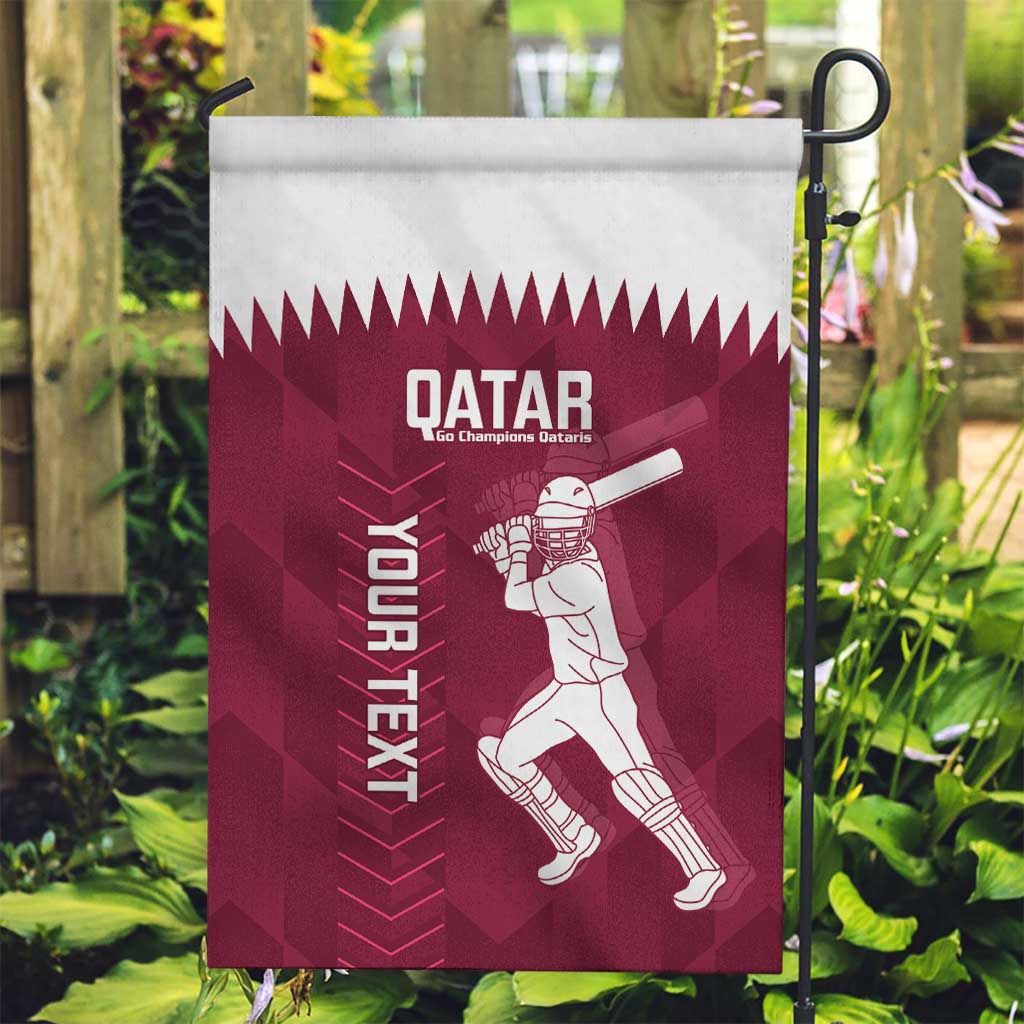 Custom Qatar Cricket Garden Flag Go Champions Qataris Flag Style - Wonder Print Shop