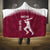 Custom Qatar Cricket Hooded Blanket Go Champions Qataris Flag Style