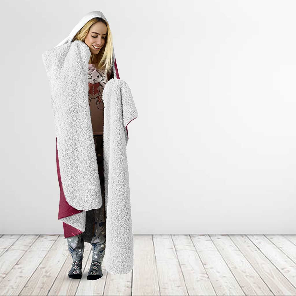 Custom Qatar Cricket Hooded Blanket Go Champions Qataris Flag Style