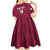Custom Qatar Cricket Kid Short Sleeve Dress Go Champions Qataris Flag Style - Wonder Print Shop
