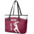 Custom Qatar Cricket Leather Tote Bag Go Champions Qataris Flag Style - Wonder Print Shop
