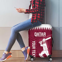 Custom Qatar Cricket Luggage Cover Go Champions Qataris Flag Style - Wonder Print Shop