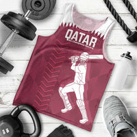 Custom Qatar Cricket Men Tank Top Go Champions Qataris Flag Style - Wonder Print Shop