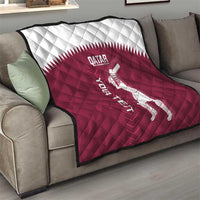 Custom Qatar Cricket Quilt Go Champions Qataris Flag Style - Wonder Print Shop