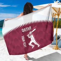 Custom Qatar Cricket Sarong Go Champions Qataris Flag Style - Wonder Print Shop