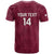 Custom Qatar Cricket T Shirt Go Champions Qataris Flag Style - Wonder Print Shop