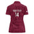 Custom Qatar Cricket Women Polo Shirt Go Champions Qataris Flag Style - Wonder Print Shop
