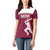 Custom Qatar Cricket Women Polo Shirt Go Champions Qataris Flag Style - Wonder Print Shop