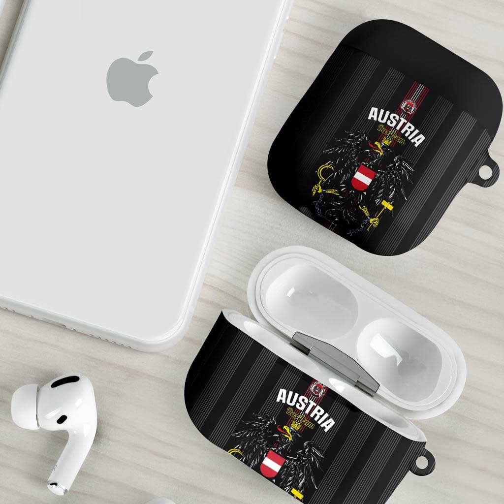 Austria Football AirPods Case 2026 Go Das Team Striped Style - Wonder Print Shop