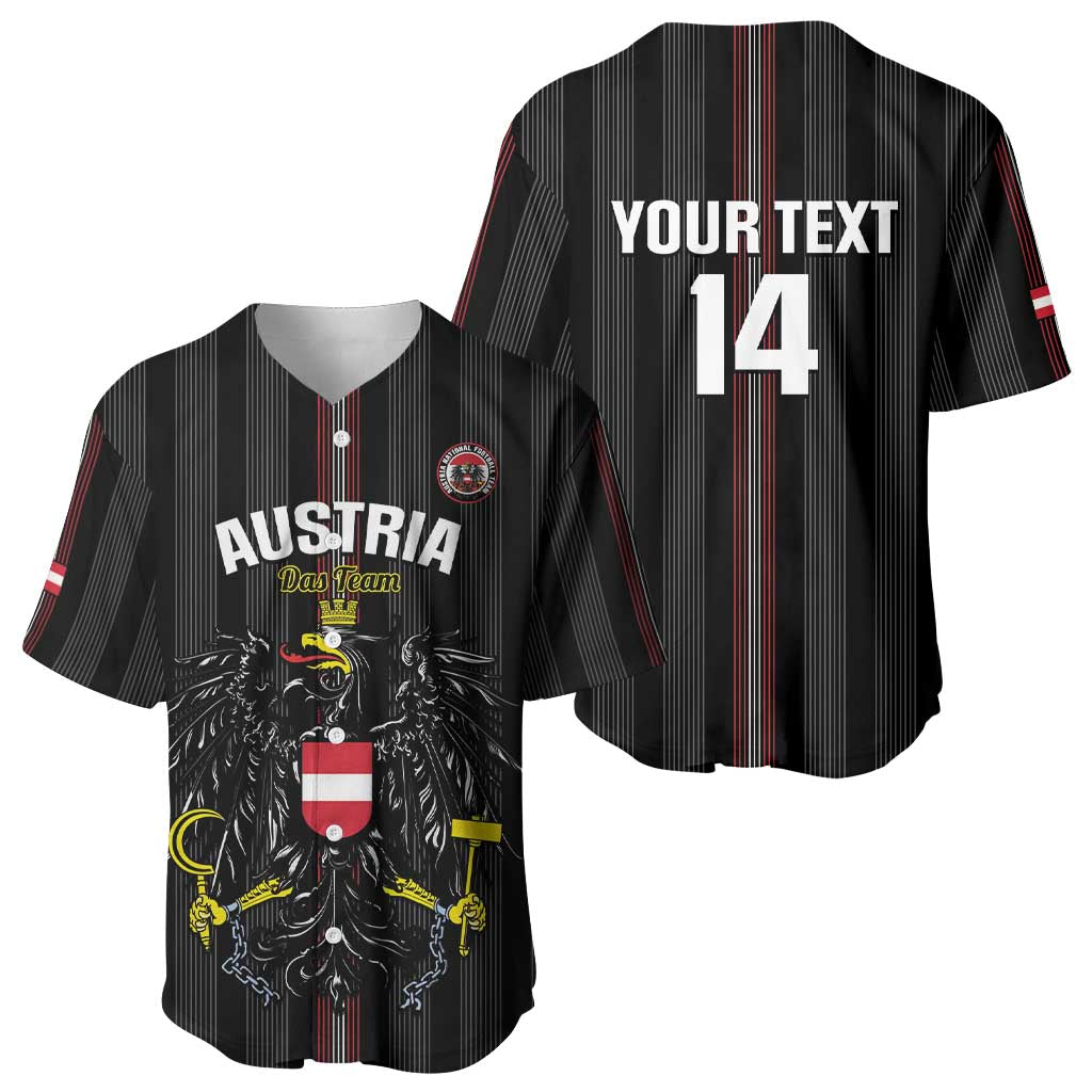 Custom Austria Football Baseball Jersey 2026 Go Das Team Striped Style - Wonder Print Shop