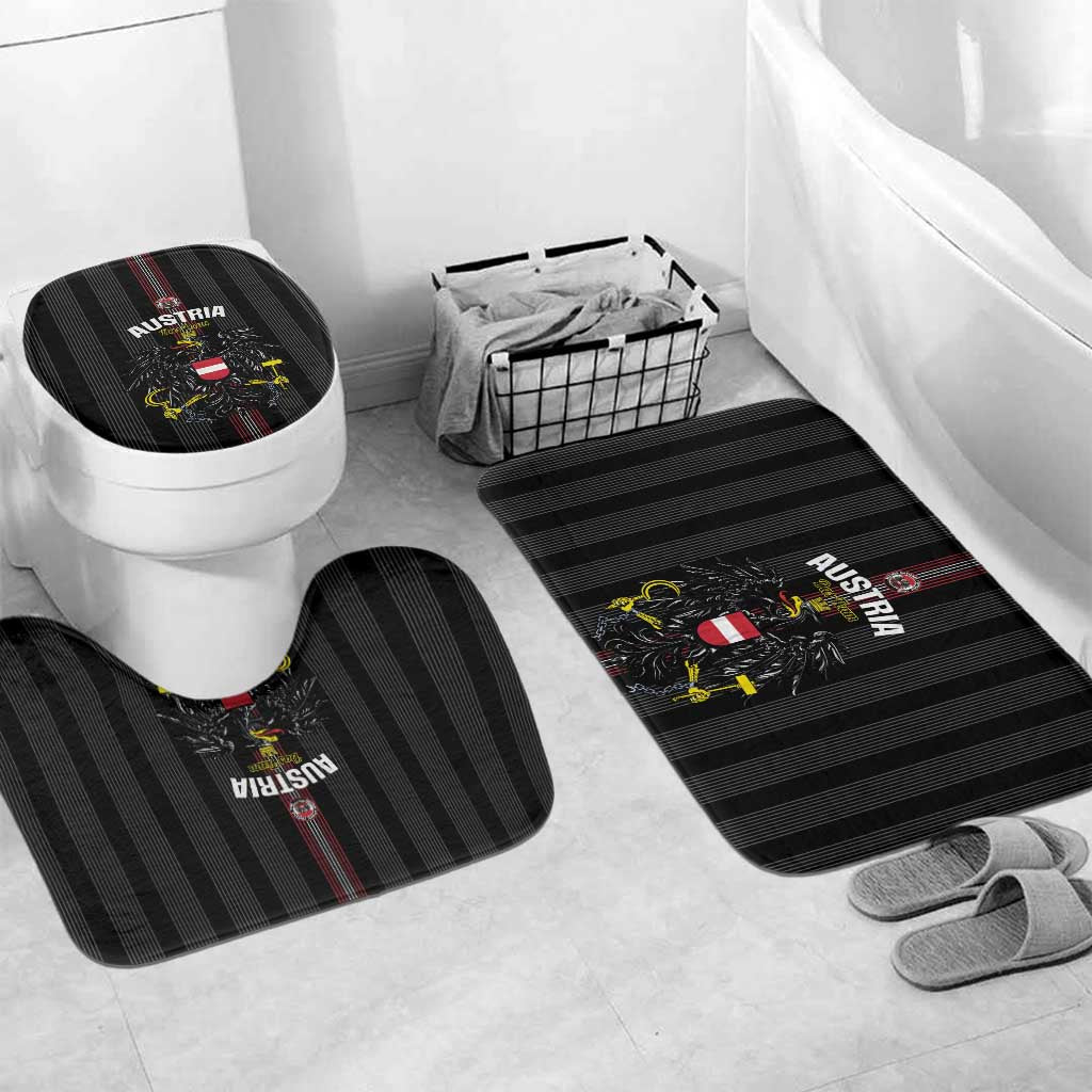 Austria Football Bathroom Set 2026 Go Das Team Striped Style - Wonder Print Shop
