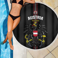 Austria Football Beach Blanket 2026 Go Das Team Striped Style - Wonder Print Shop