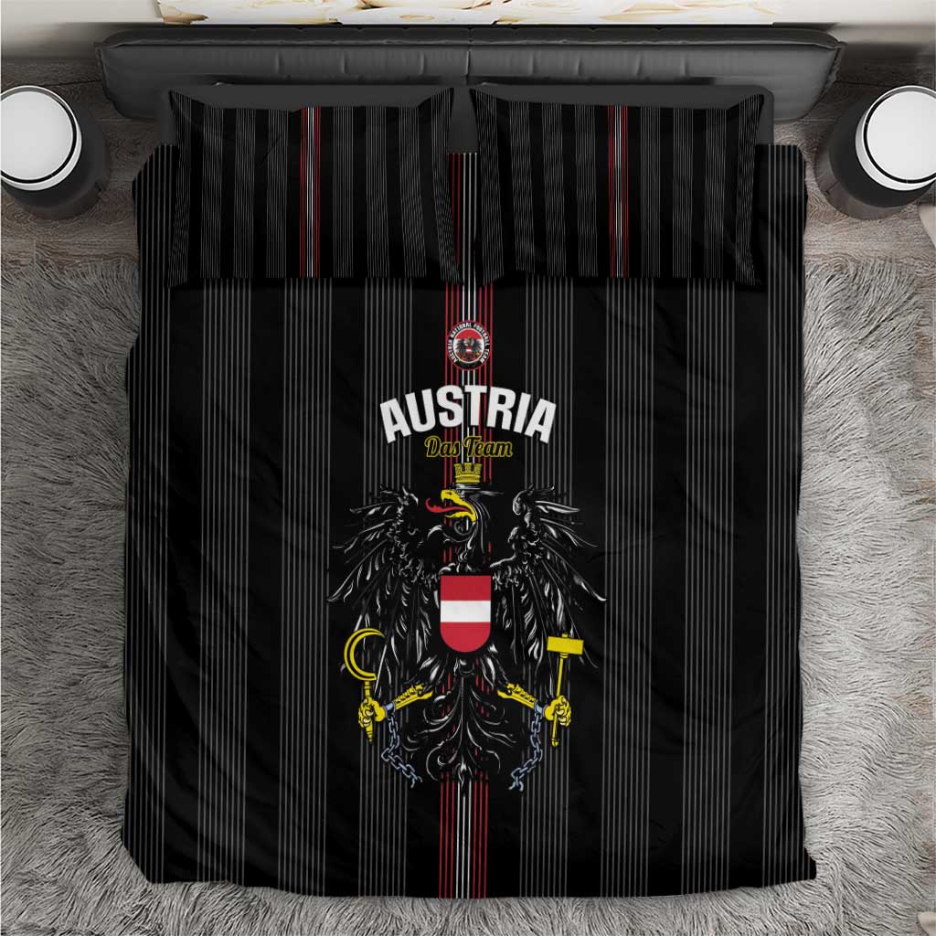 Austria Football Bedding Set 2026 Go Das Team Striped Style - Wonder Print Shop