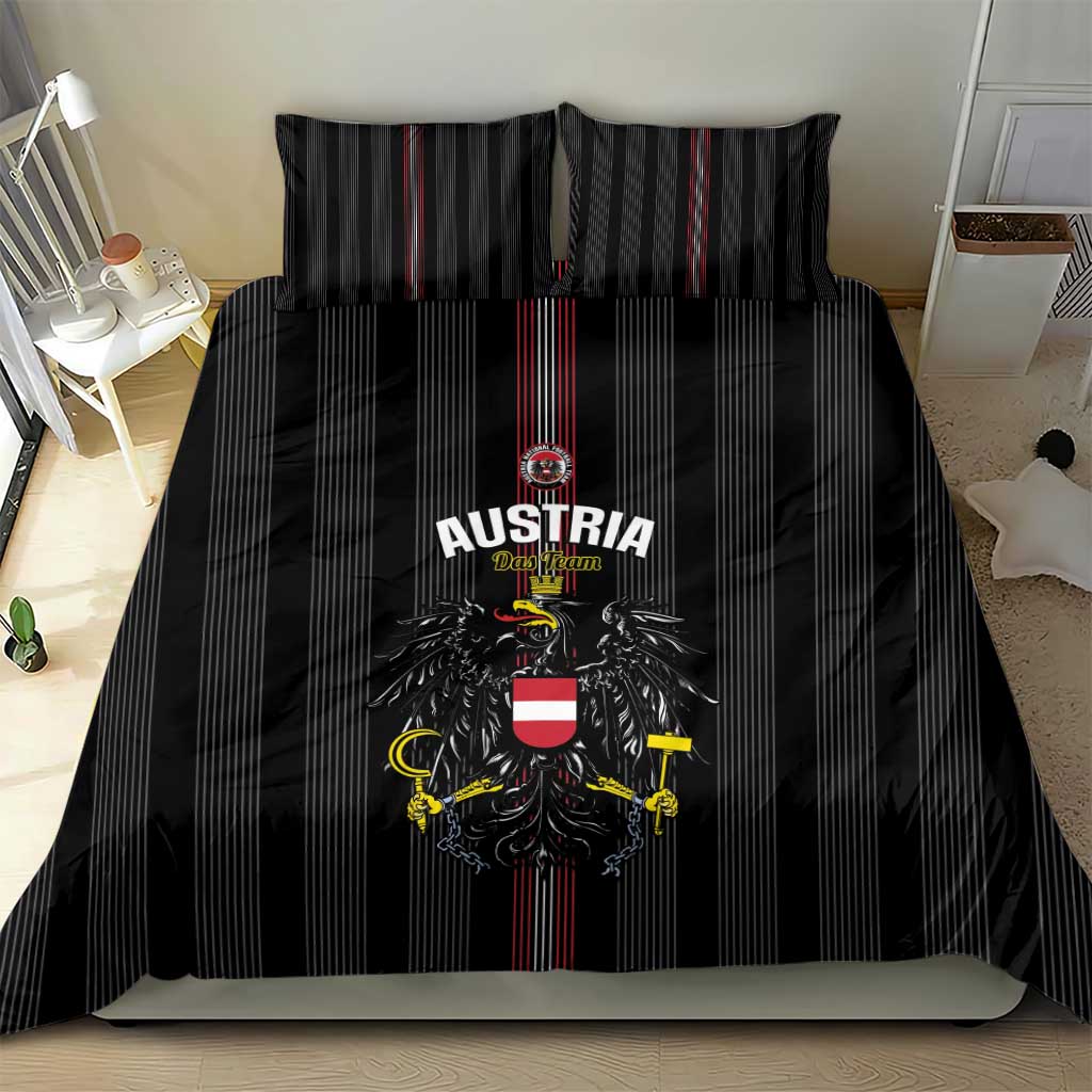 Austria Football Bedding Set 2026 Go Das Team Striped Style - Wonder Print Shop