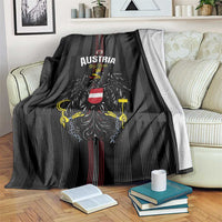 Austria Football Blanket 2026 Go Das Team Striped Style - Wonder Print Shop