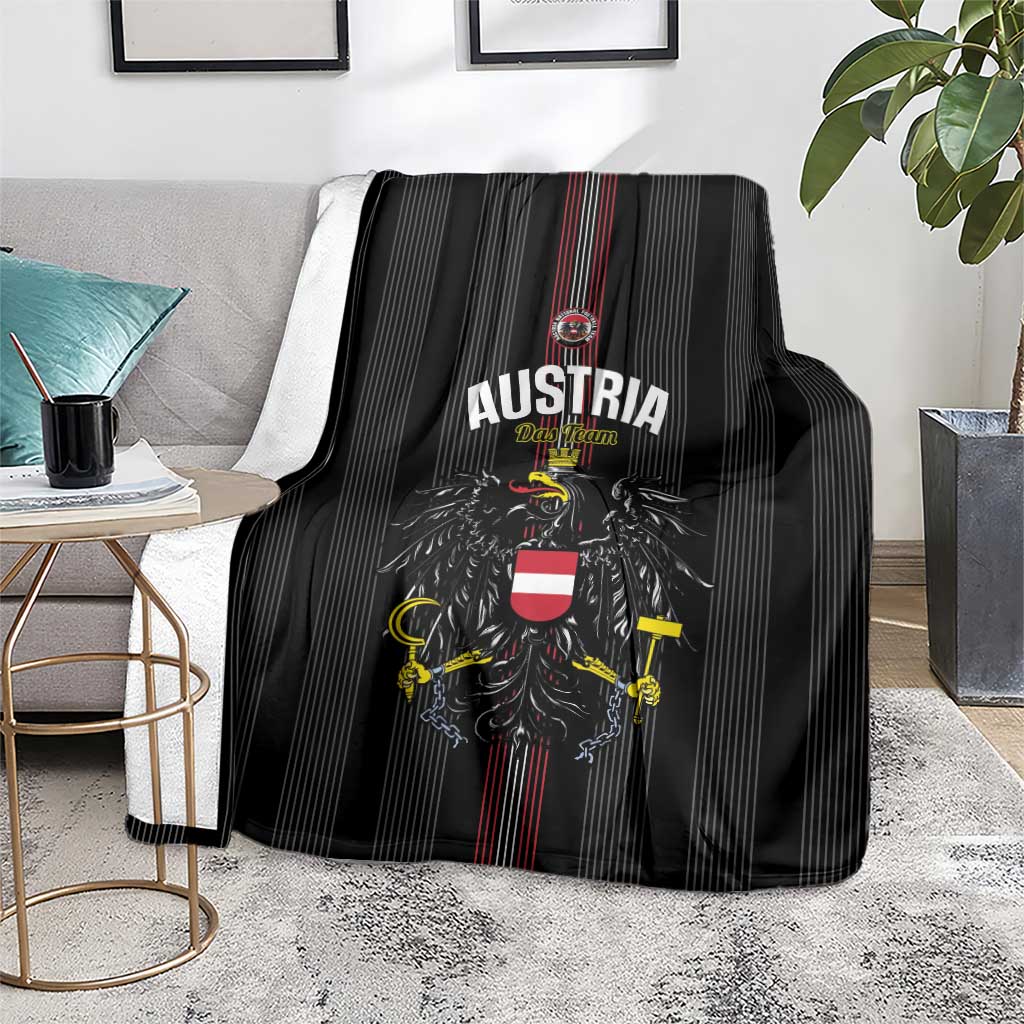 Austria Football Blanket 2026 Go Das Team Striped Style - Wonder Print Shop