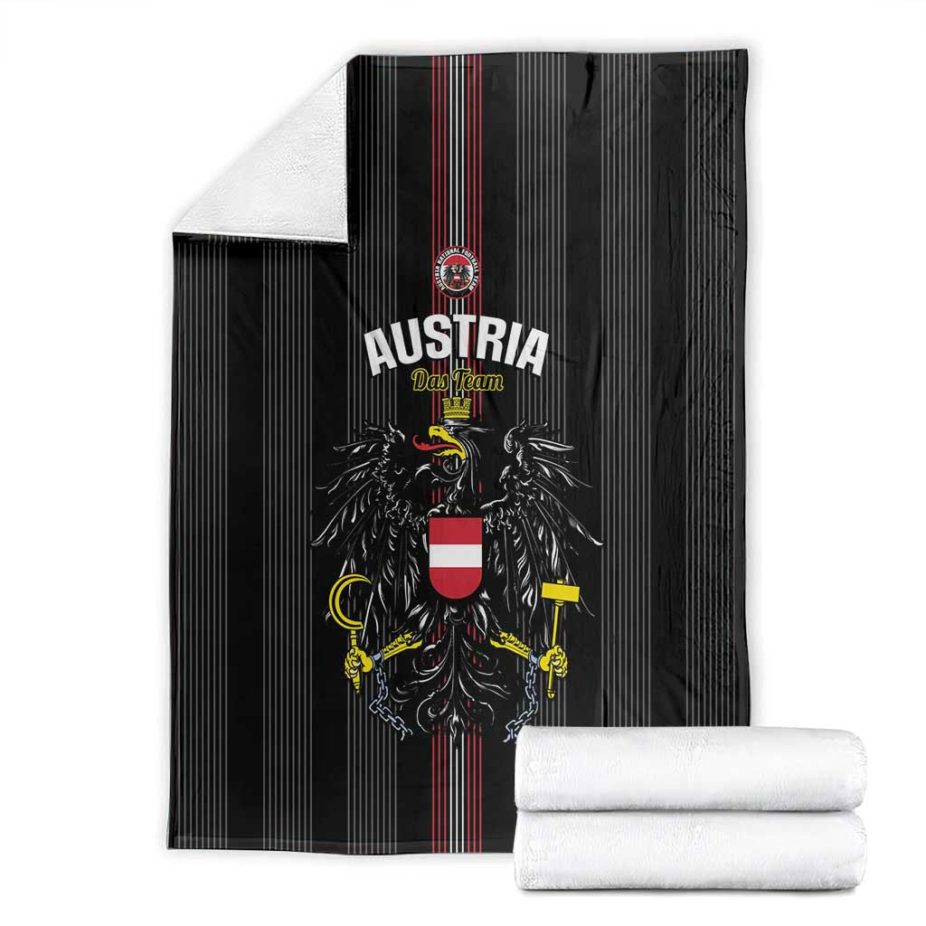 Austria Football Blanket 2026 Go Das Team Striped Style - Wonder Print Shop