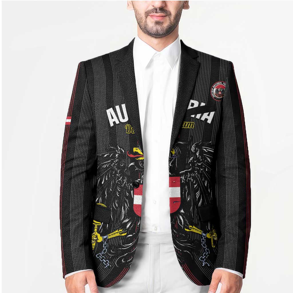 Custom Austria Football Blazer 2026 Go Das Team Striped Style - Wonder Print Shop