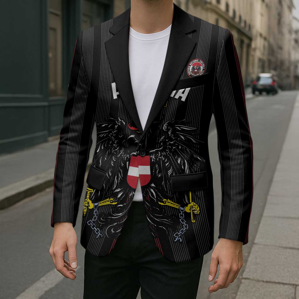 Custom Austria Football Blazer 2026 Go Das Team Striped Style - Wonder Print Shop