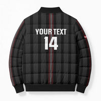 Custom Austria Football Bomber Puffer Jacket 2026 Go Das Team Striped Style - Wonder Print Shop