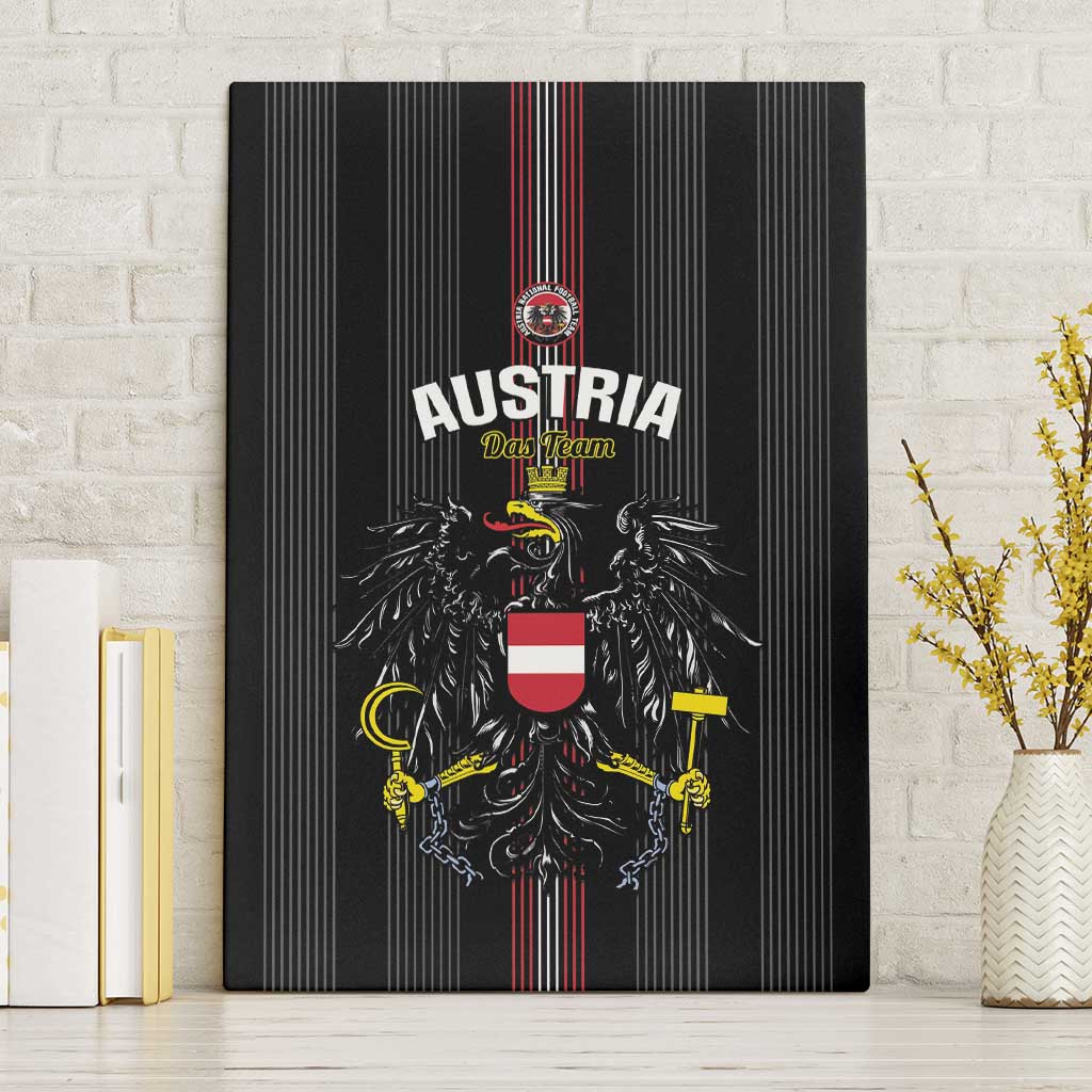 Austria Football Canvas Wall Art 2026 Go Das Team Striped Style - Wonder Print Shop