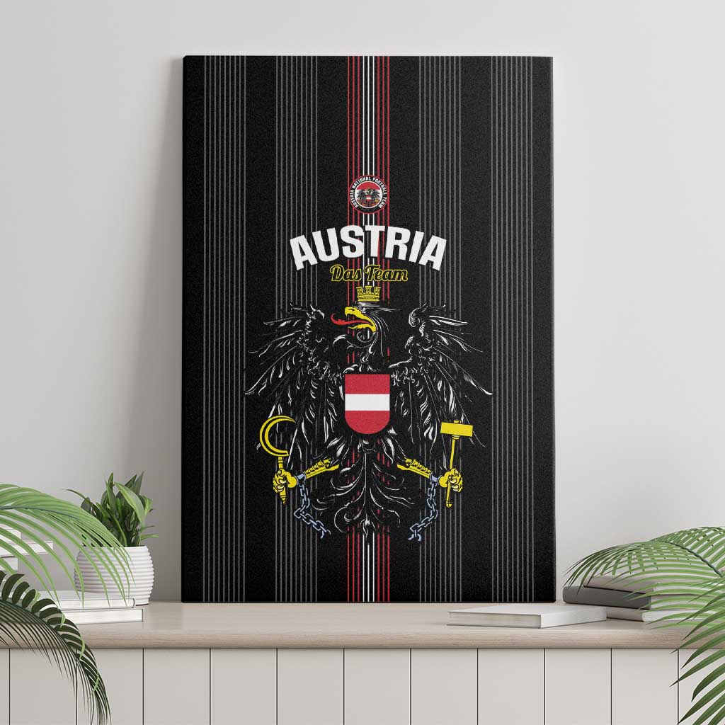 Austria Football Canvas Wall Art 2026 Go Das Team Striped Style - Wonder Print Shop