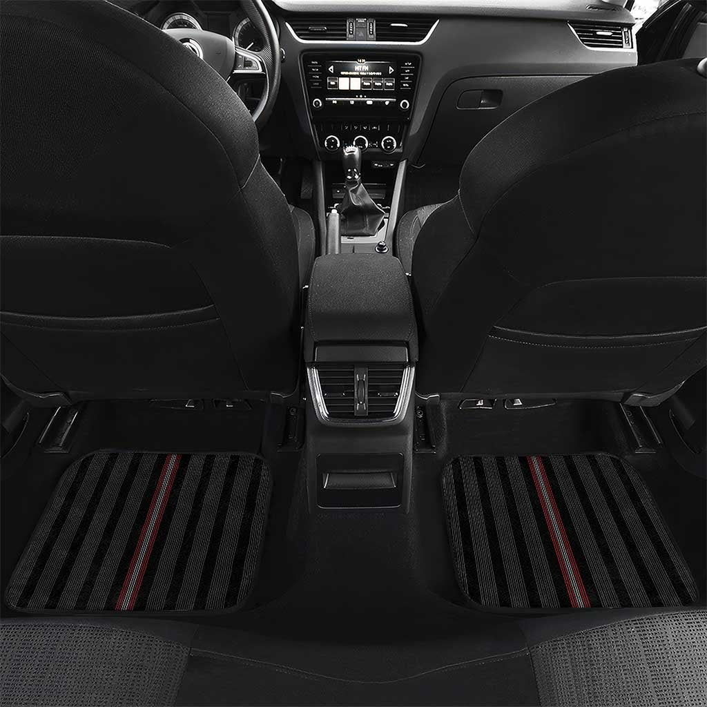 Custom Austria Football Car Mats 2026 Go Das Team Striped Style - Wonder Print Shop