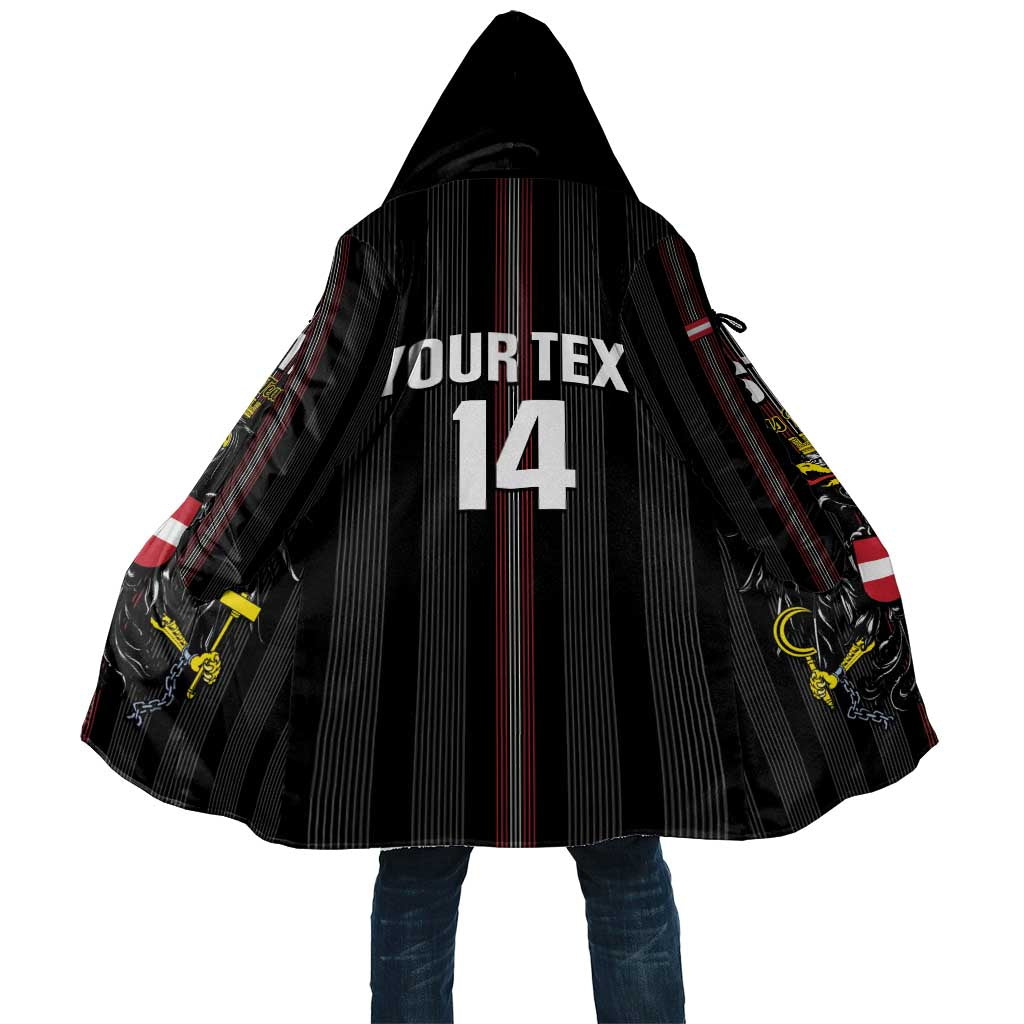 Custom Austria Football Cloak 2026 Go Das Team Striped Style - Wonder Print Shop