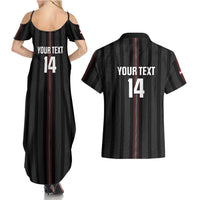 Custom Austria Football Couples Matching Summer Maxi Dress and Hawaiian Shirt 2026 Go Das Team Striped Style - Wonder Print Shop
