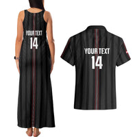 Custom Austria Football Couples Matching Tank Maxi Dress and Hawaiian Shirt 2026 Go Das Team Striped Style - Wonder Print Shop