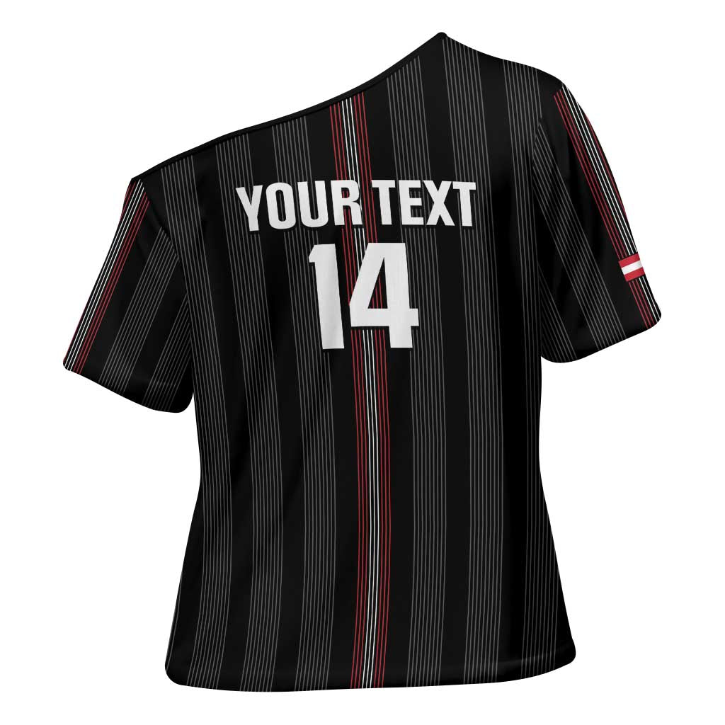 Custom Austria Football Cross Shoulder Shirt 2026 Go Das Team Striped Style - Wonder Print Shop