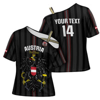Custom Austria Football Cross Shoulder Shirt 2026 Go Das Team Striped Style - Wonder Print Shop