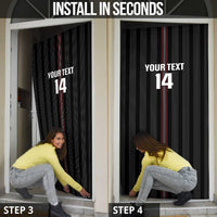 Custom Austria Football Door Cover 2026 Go Das Team Striped Style - Wonder Print Shop