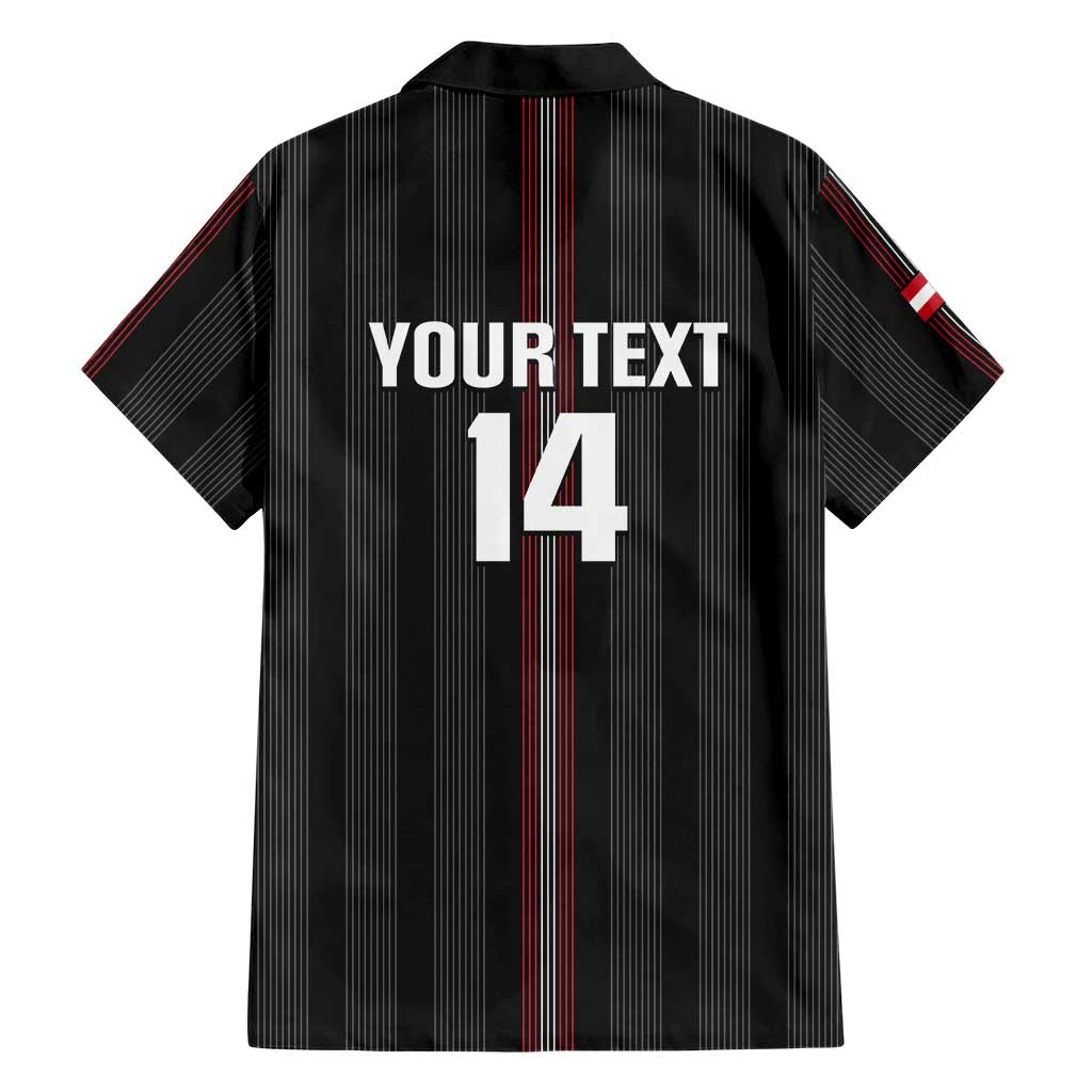 Custom Austria Football Family Matching Short Sleeve Bodycon Dress and Hawaiian Shirt 2026 Go Das Team Striped Style - Wonder Print Shop