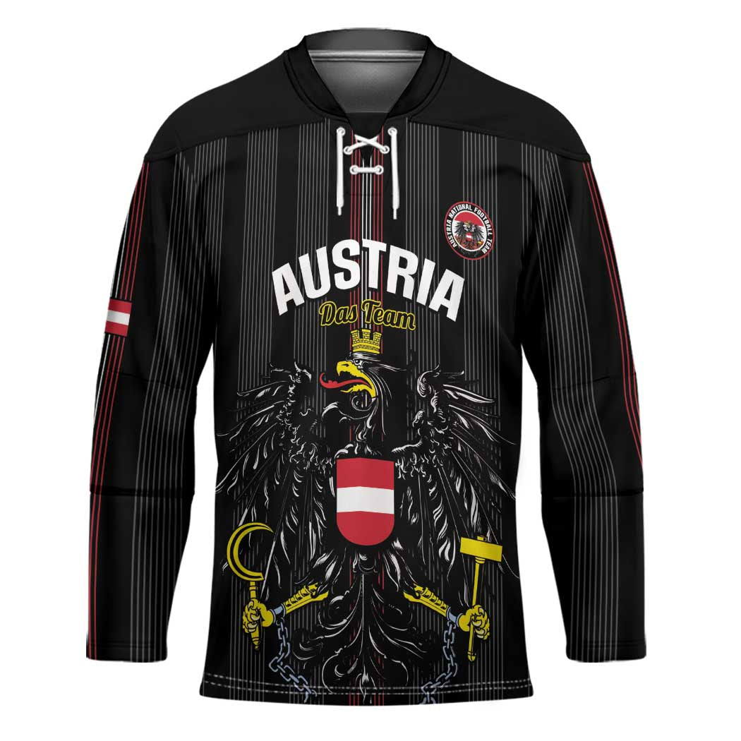 Custom Austria Football Hockey Jersey 2026 Go Das Team Striped Style - Wonder Print Shop