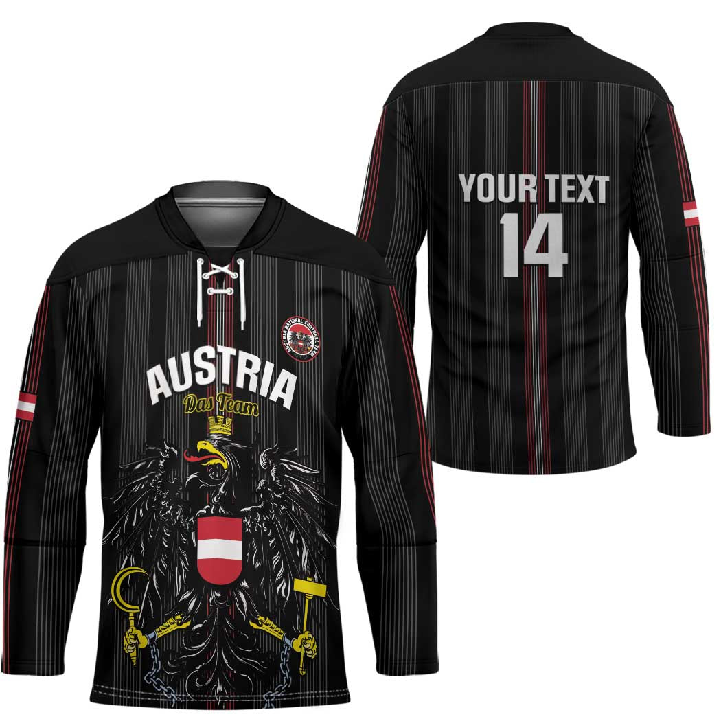 Custom Austria Football Hockey Jersey 2026 Go Das Team Striped Style - Wonder Print Shop