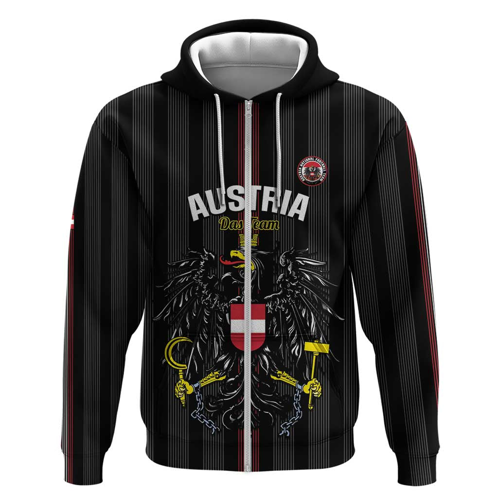 Custom Austria Football Hoodie 2026 Go Das Team Striped Style - Wonder Print Shop