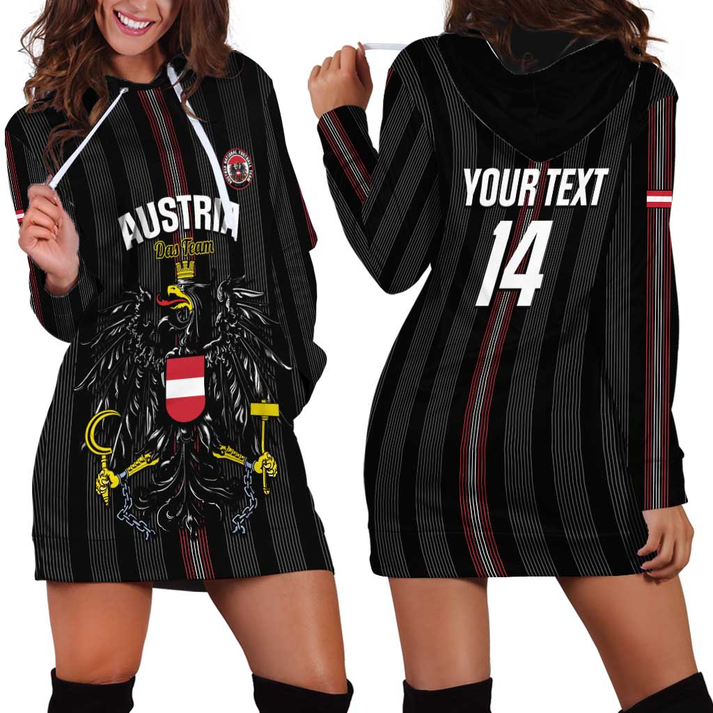 Custom Austria Football Hoodie Dress 2026 Go Das Team Striped Style - Wonder Print Shop