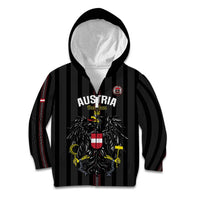 Custom Austria Football Kid Hoodie 2026 Go Das Team Striped Style - Wonder Print Shop